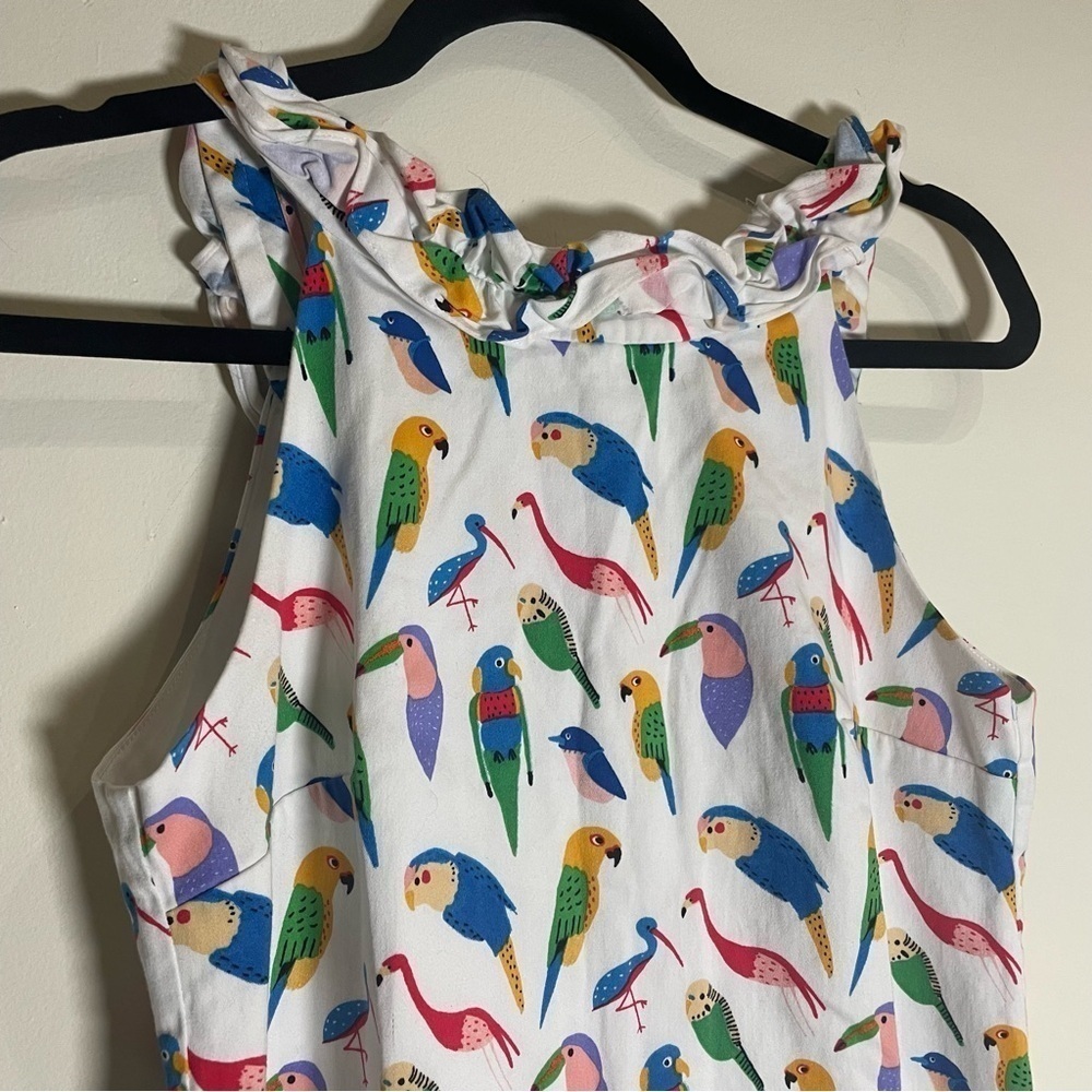 Anthropologie Parrot Shift Dress by Larke Size Small Cotton - Picture 6 of 10